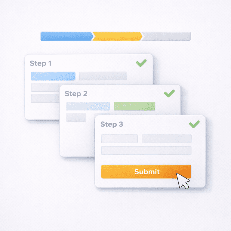 Formulare & Anfrageprozesse – Funnel Illustration - webdesign agentur berlin