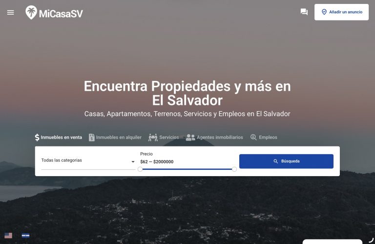 MiCasaSV - Sitio web inmobiliario para El Salvador - webdesign berlin