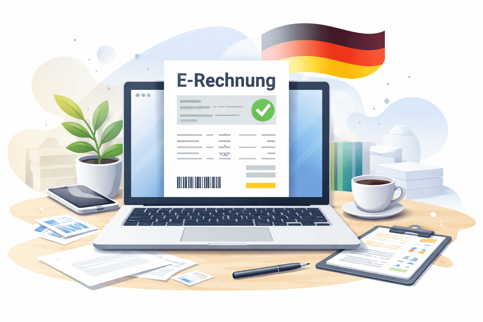 E-Rechnung in Deutschland: Regeln, Pflichten, Ausnahmen – was Selbstständige & Unternehmer wissen müssen