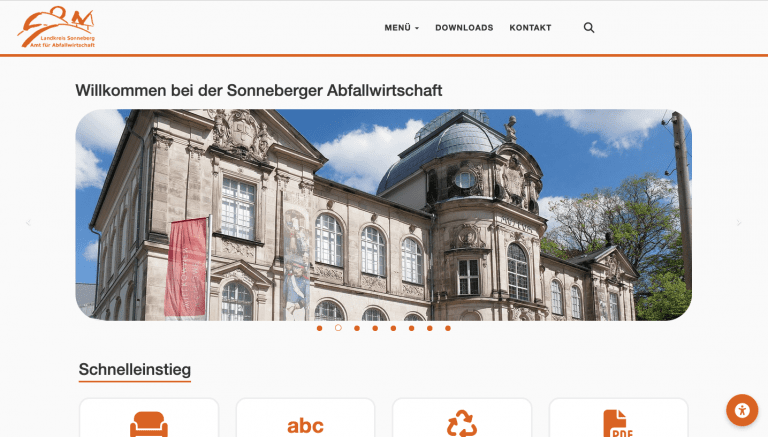 Abfallwirtschaft des Landkreis Sonneberg - webdesign berlin
