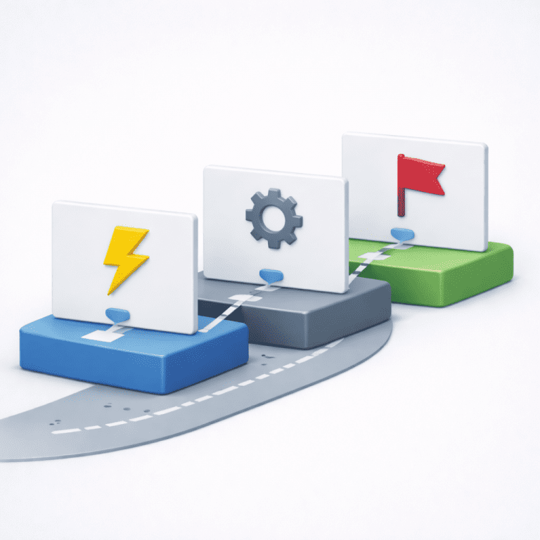 Roadmap & Priorisierung – Timeline Illustration - webdesign agentur berlin