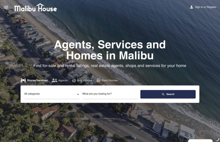 Malibu house - real estate in Malibu, California - webdesign berlin