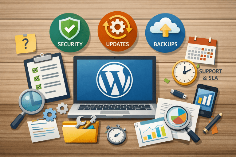 WordPress-Wartungsvertrag: Inhalt & Kosten im Überblick