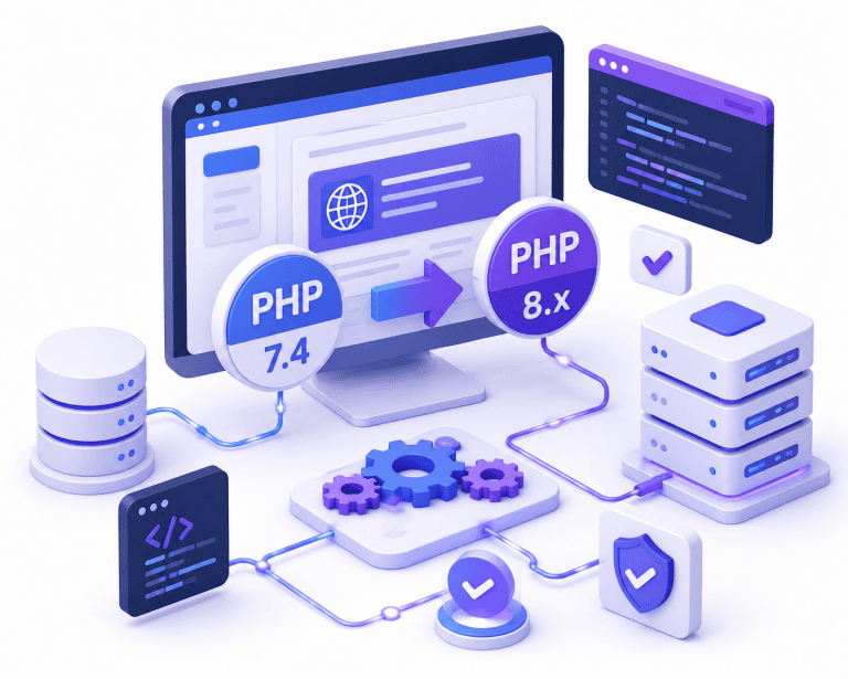 Anpassung einer Website an neue PHP-Versionen für maximale Kompatibilität